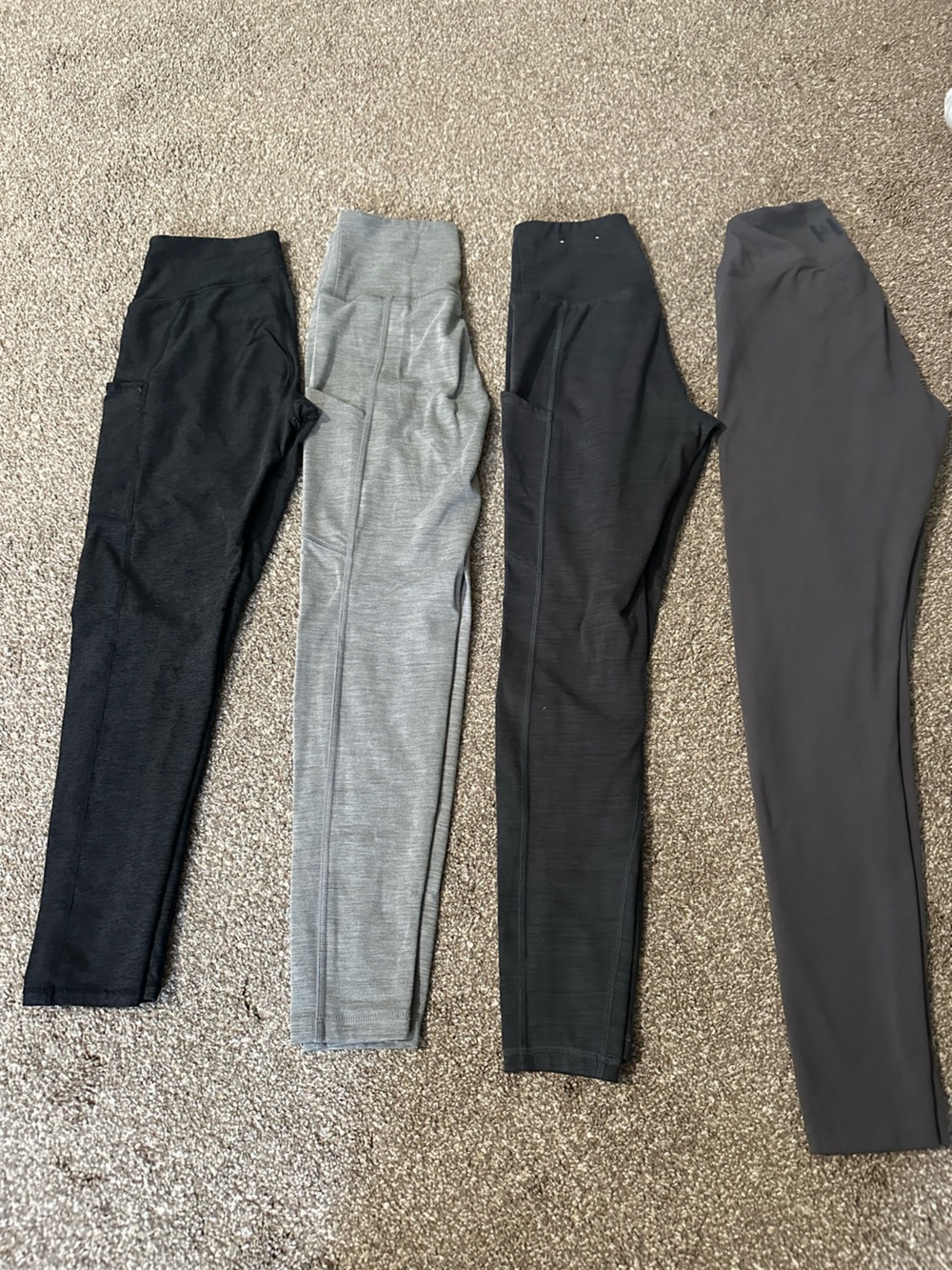 American Eagle, VS and Kirkland Women's Leggings- 4 pair bundle